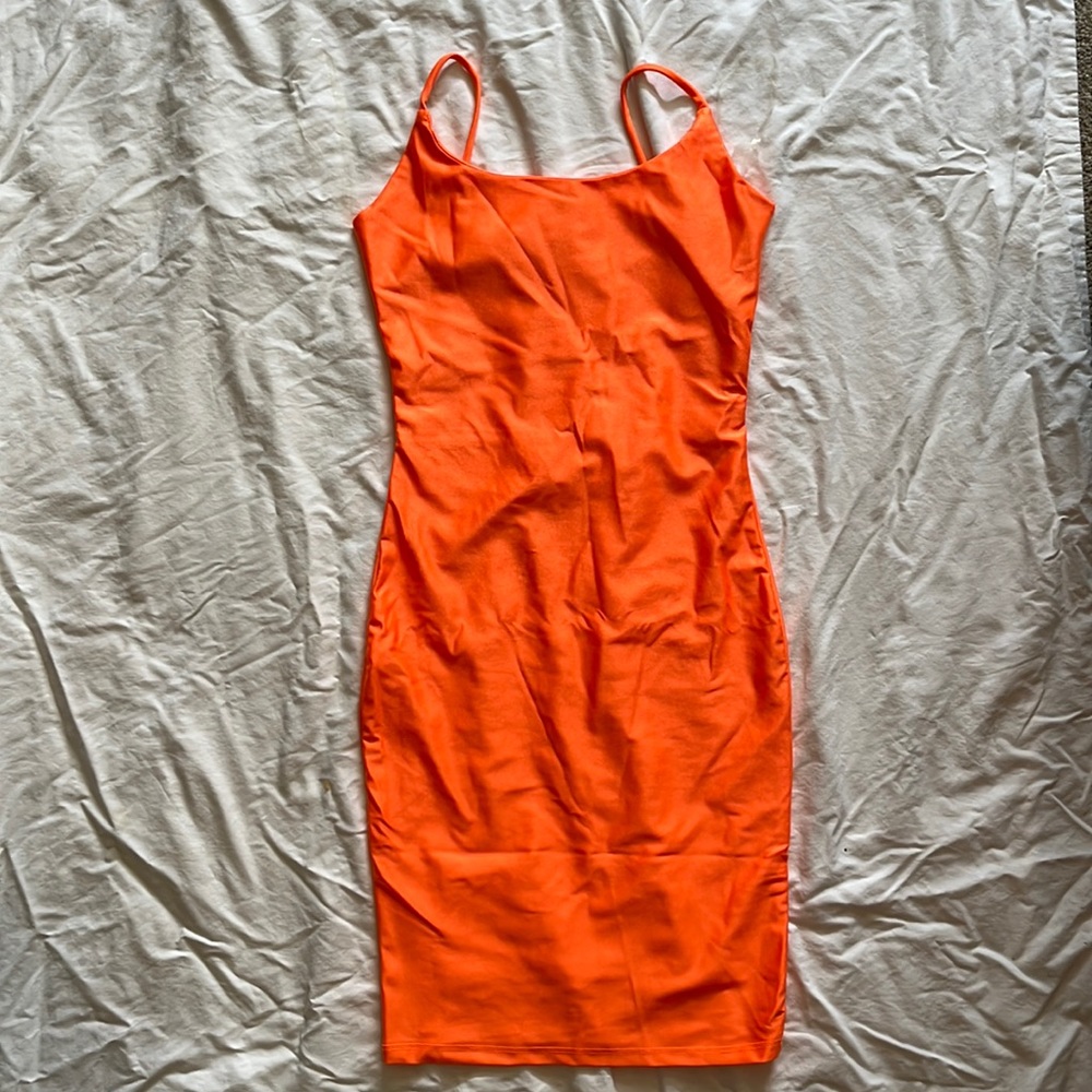 Orange Bodycon Dress